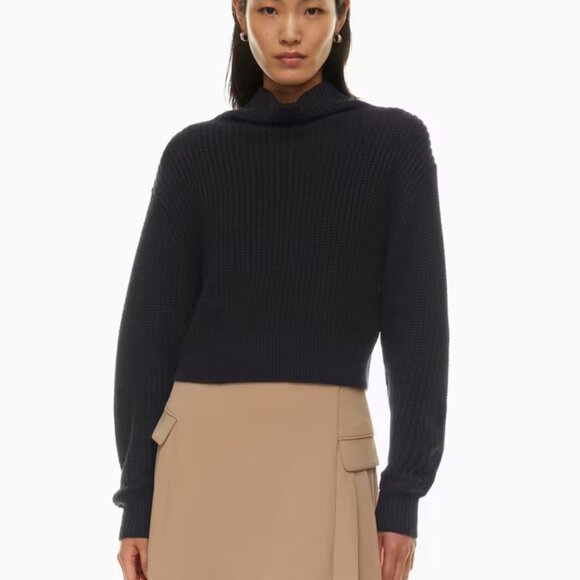 NWT Wilfred Montpellier Merino Wool Waist Turtleneck size xs - Picture 9 of 9